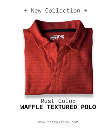 Waffle Textured (Rust) Polo