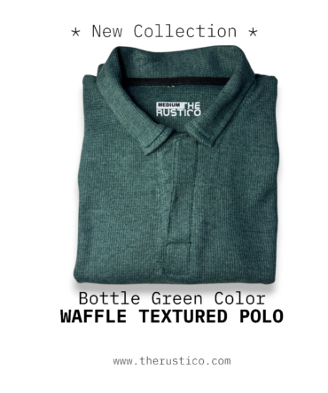 Waffle Textured (Bottle Green) Polo